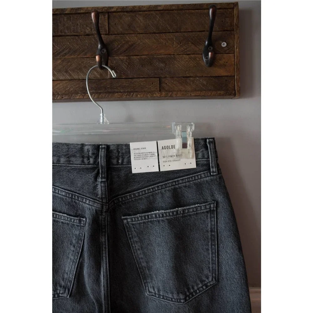 AGOLDE '90s Pinch-Waist Straight Jeans NEW - Picture 7 of 7